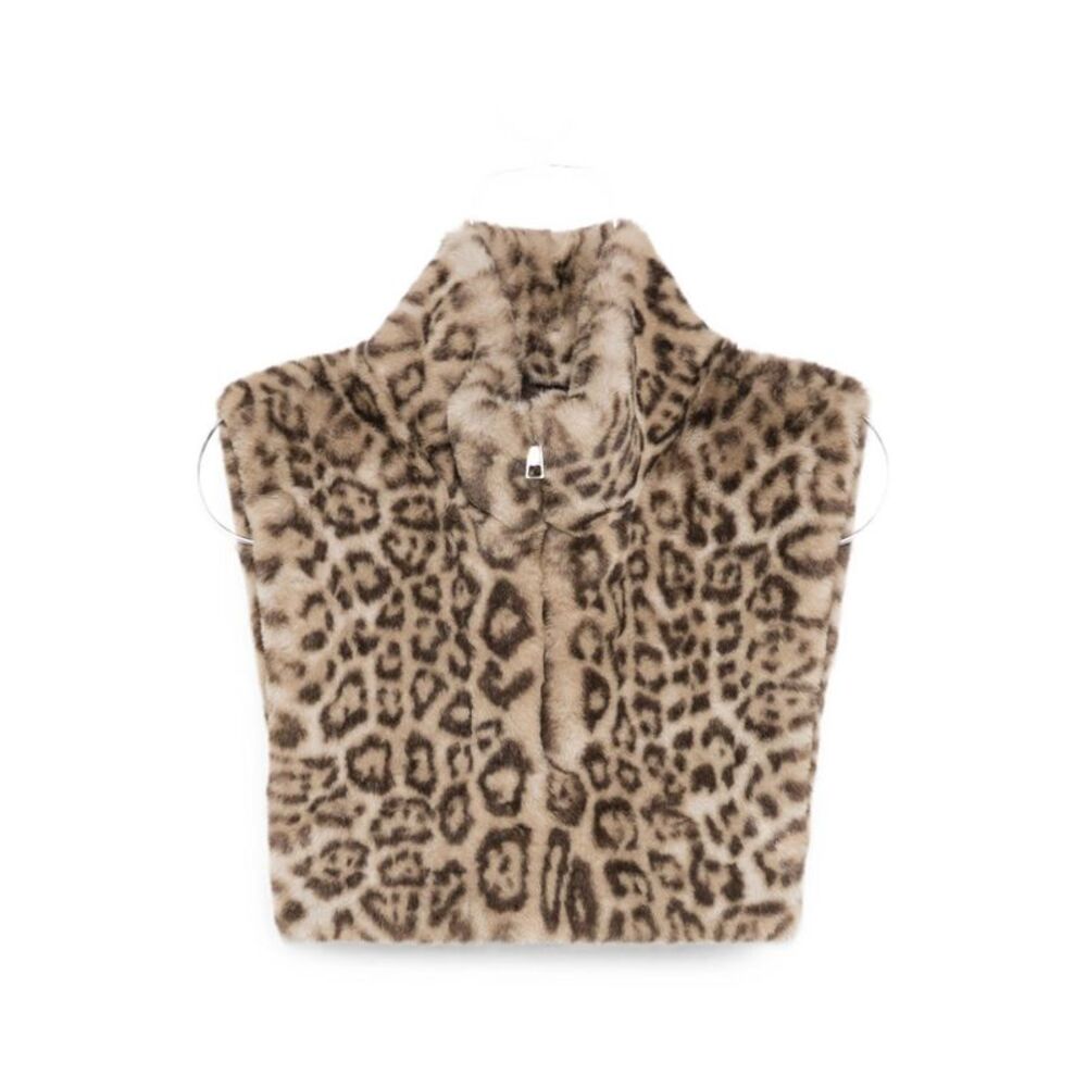 Apparis Women Faux Fur Zip-Up Cape